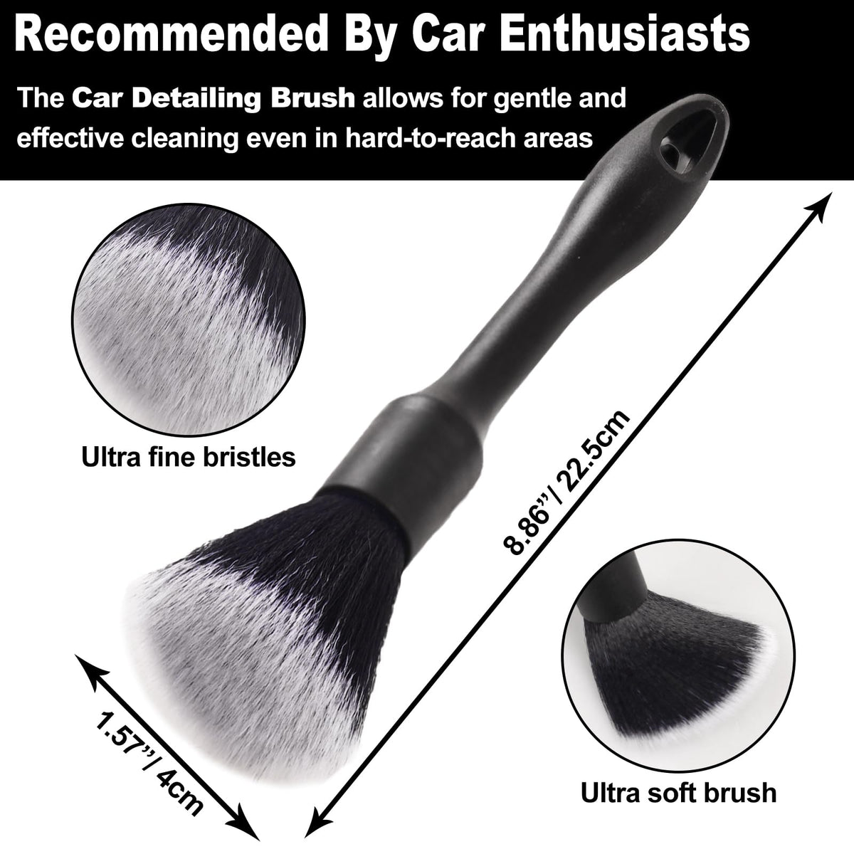 NIKCOSMK detailing brush and tire brushes arranged for efficient cleaning
