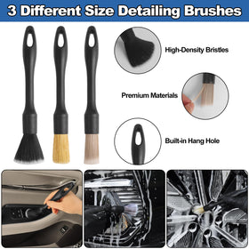 NIKCOSMK detailing brushes array showing sizes for vents and crevices