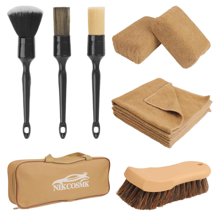 NIKCOSMK front packaging showing full 10-piece kit and contents for efficient cleaning