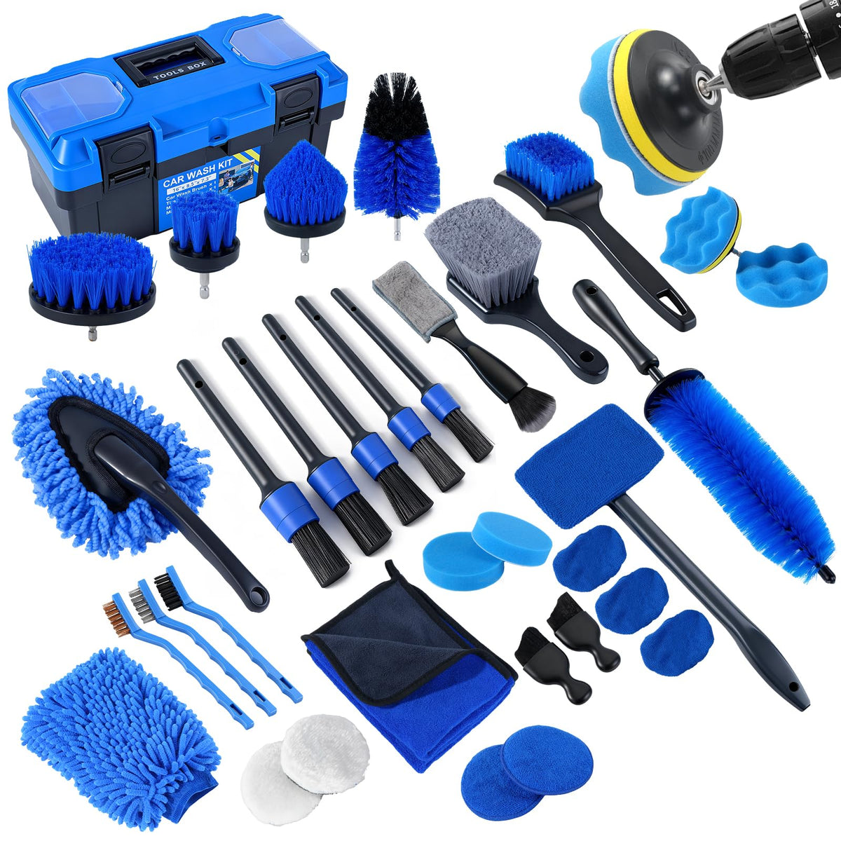 NIKCOSMK front packaging showing full 36-piece kit, neat storage benefit