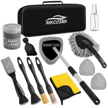 NIKCOSMK front packaging showing complete 14-piece kit and benefits