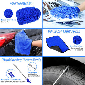 NIKCOSMK kit in use on a multi-spoke wheel delivering scratch-free, deep cleaning