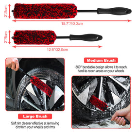 NIKCOSMK close-up of soft microfiber woolie head demonstrating scratch-free lifting