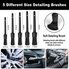 NIKCOSMK stiff tire brush and tire hook ready to remove sidewall grime effectively