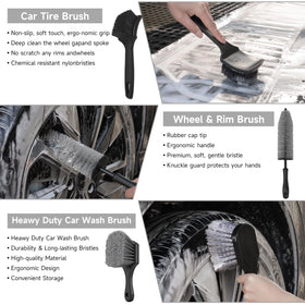 NIKCOSMK windshield cleaning tool with microfiber cover for streak-free glass