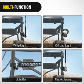 Nilight image comparing 12.5mm hole to 12mm accessory for compatibility benefit