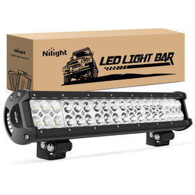 Nilight 17-inch front view showing LED array and combo beam for bright coverage