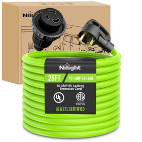 Nilight front plug view showing TT-30P plug and secure connection benefit