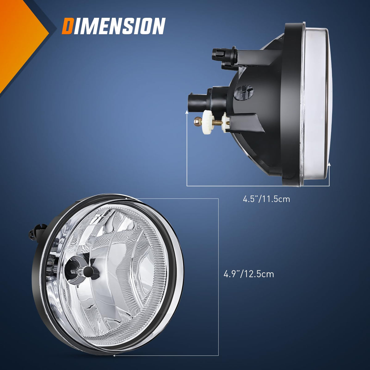 Nilight 880 bulb and connector included for quick replacement and compatibility