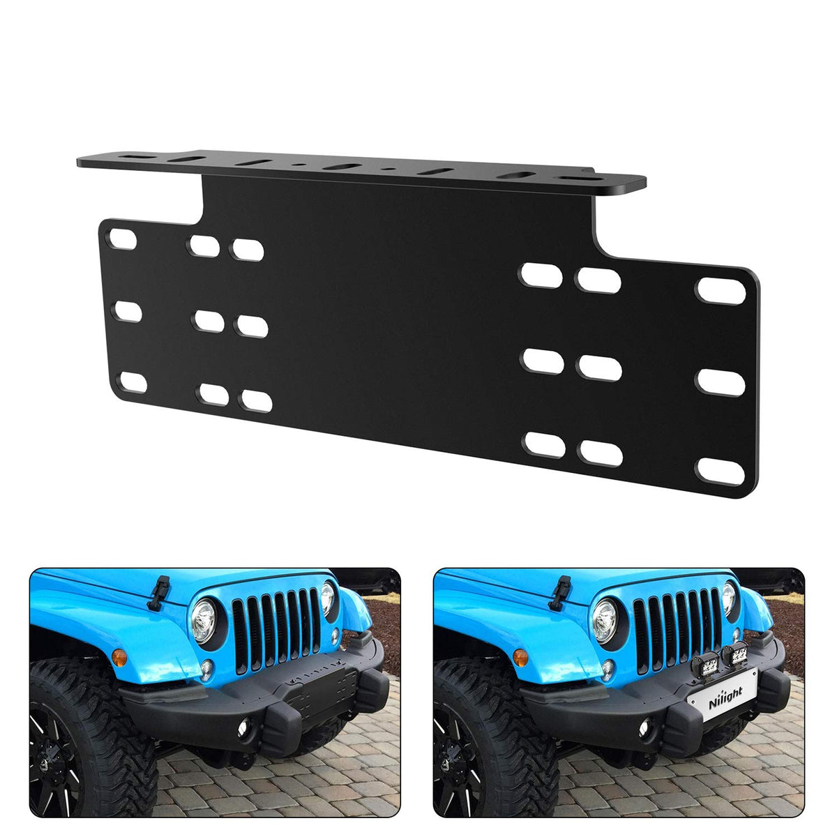 Nilight front view bracket showing secure mount and clean fit
