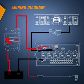 Nilight accessories layout with covers tools and terminals for quick install