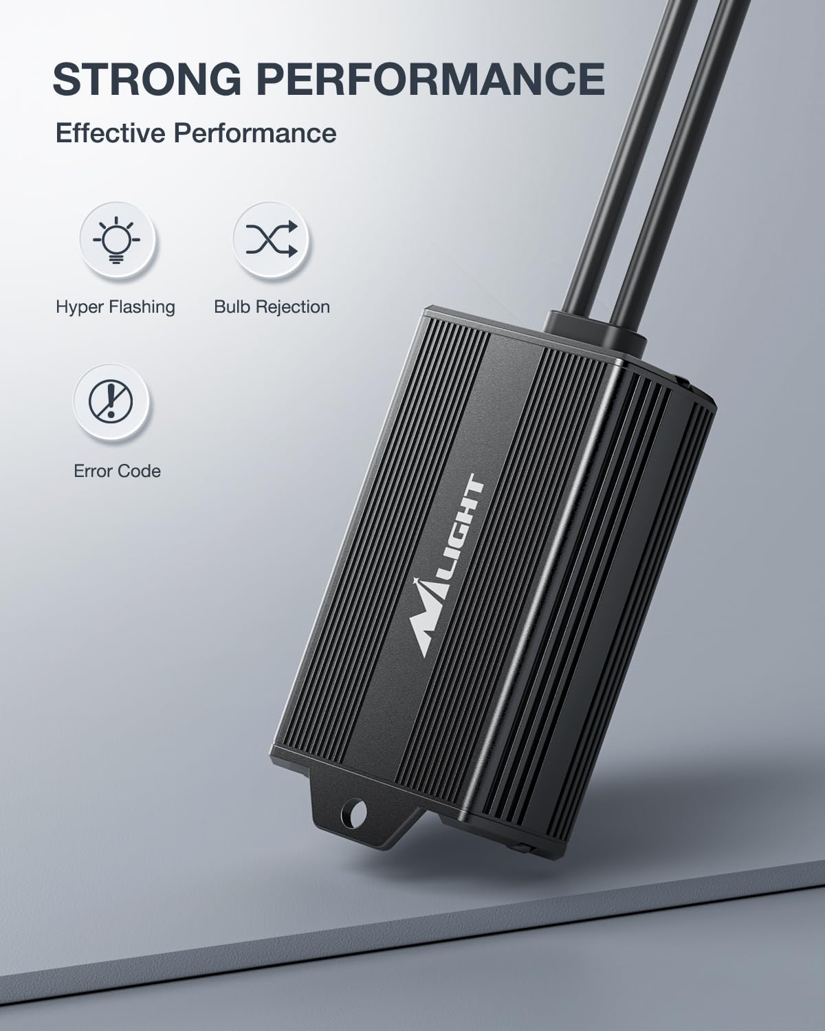Nilight aluminum case close-up showing heat dissipation and durability