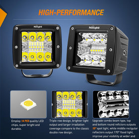 Nilight aluminum heat sink detail improving cooling and long-term performance
