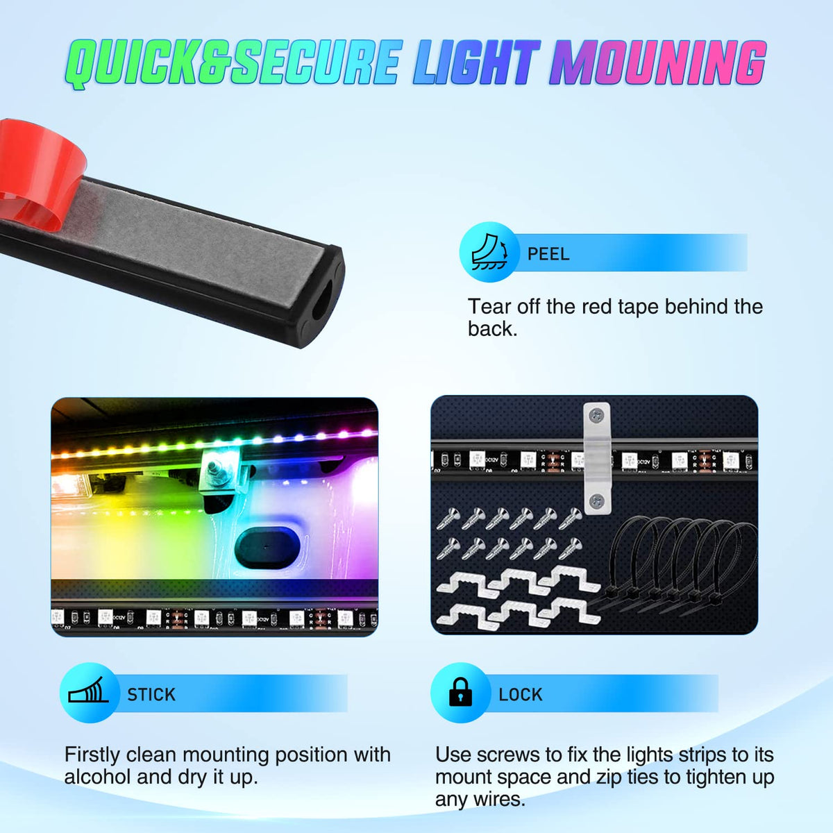 Nilight app control on phone demonstrating precise color and timing adjustments