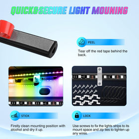 Nilight app control on phone demonstrating precise color and timing adjustments