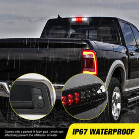 Nilight rear view with high-density foam pad demonstrating waterproof seal benefit