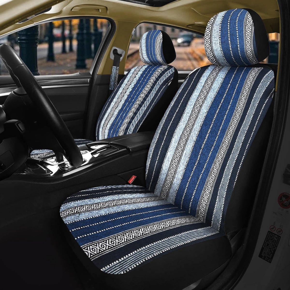 Nilight front view of Baja blanket covers showing full fit and visual appeal