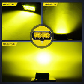 Nilight beam pattern night shot illustrating long-distance and wide coverage benefit