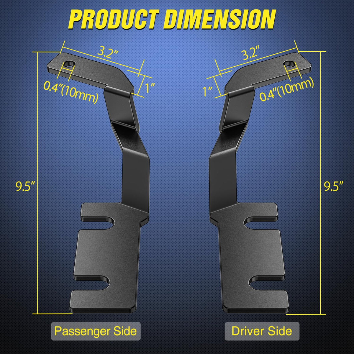 Nilight close-up of bracket welds and smooth edges for durability