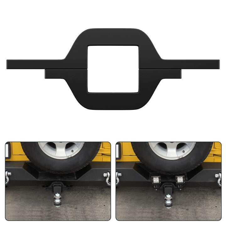 Nilight tow hitch bracket front view showing mounting points and durability