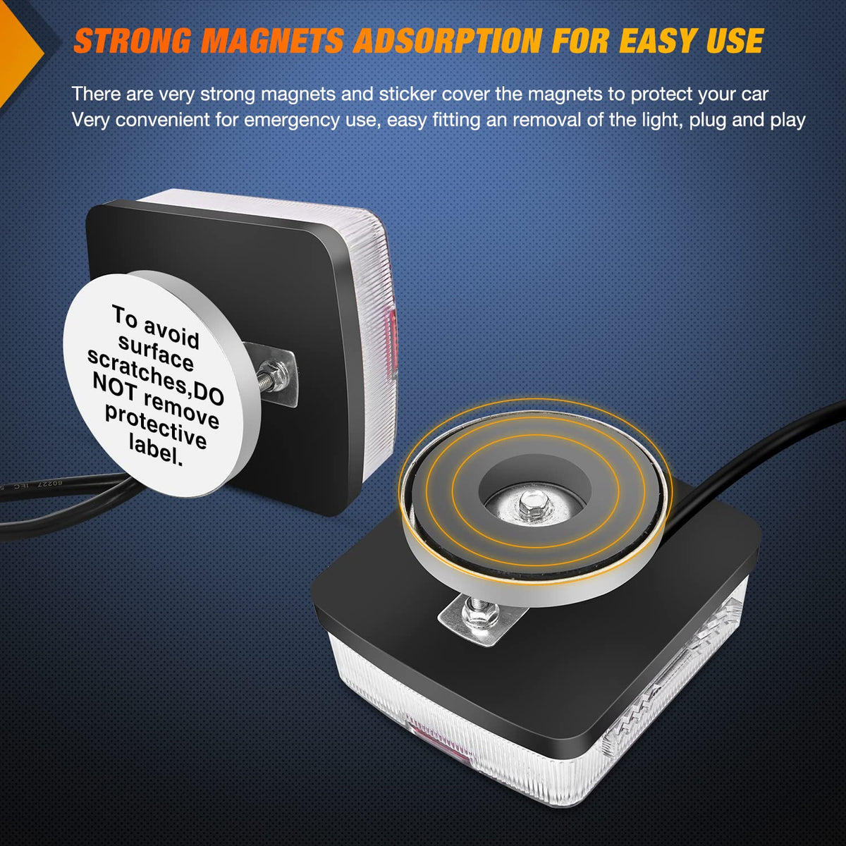 Nilight 24ft cable with 7-pin plug ready to connect offering easy hookup
