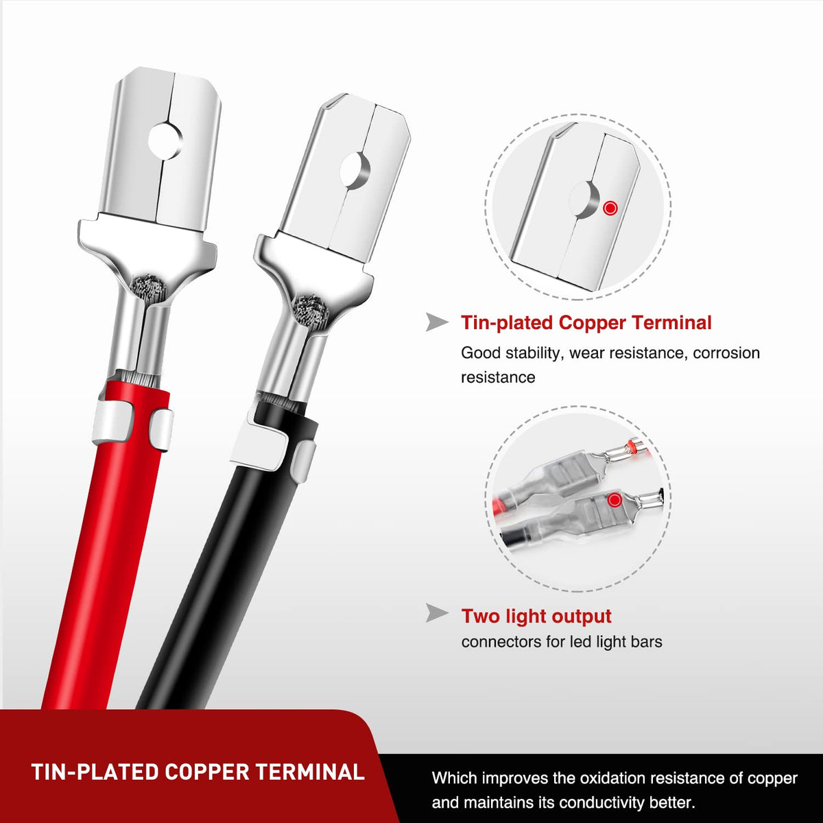 Nilight cable jacket texture close-up showing heat-resistant PVC protection