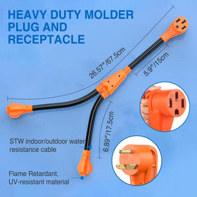 Nilight cable length overview illustrating compact, storable size benefit