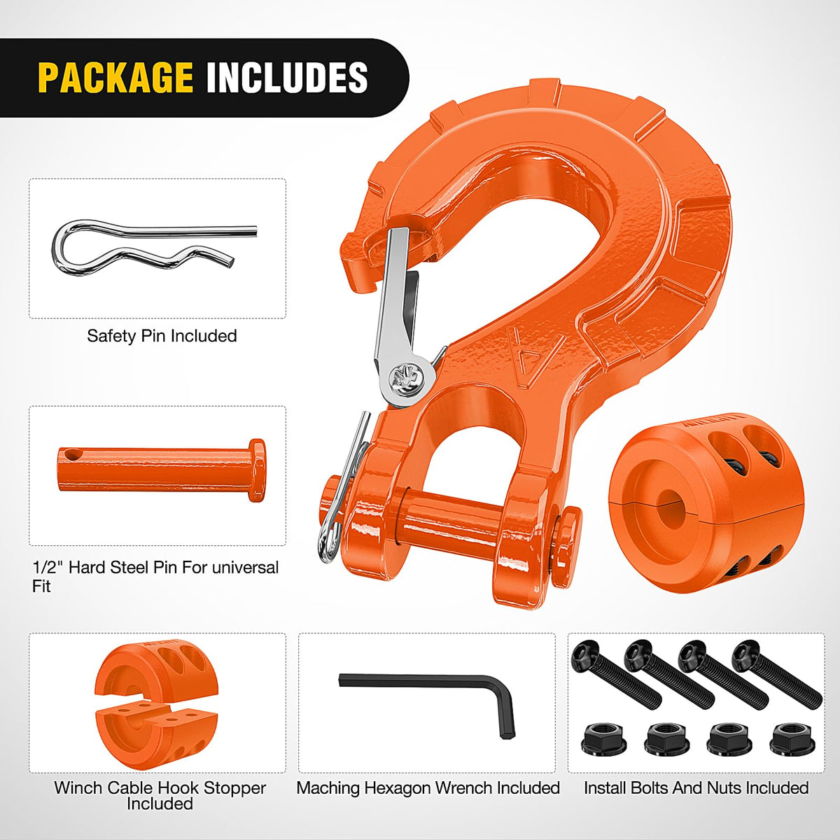 Nilight rubber cable stopper detail protecting cable and reducing wear