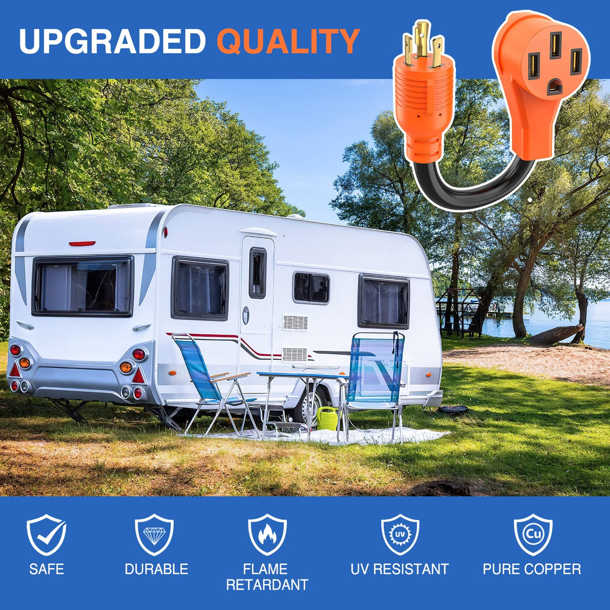 Nilight adapter in campsite setup showing practical outdoor use benefit