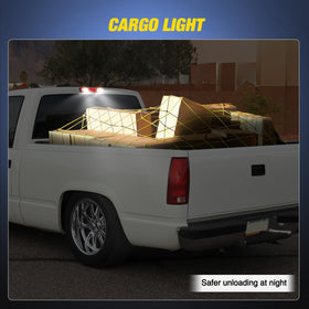 Nilight cargo light illuminated at night showing brighter work light