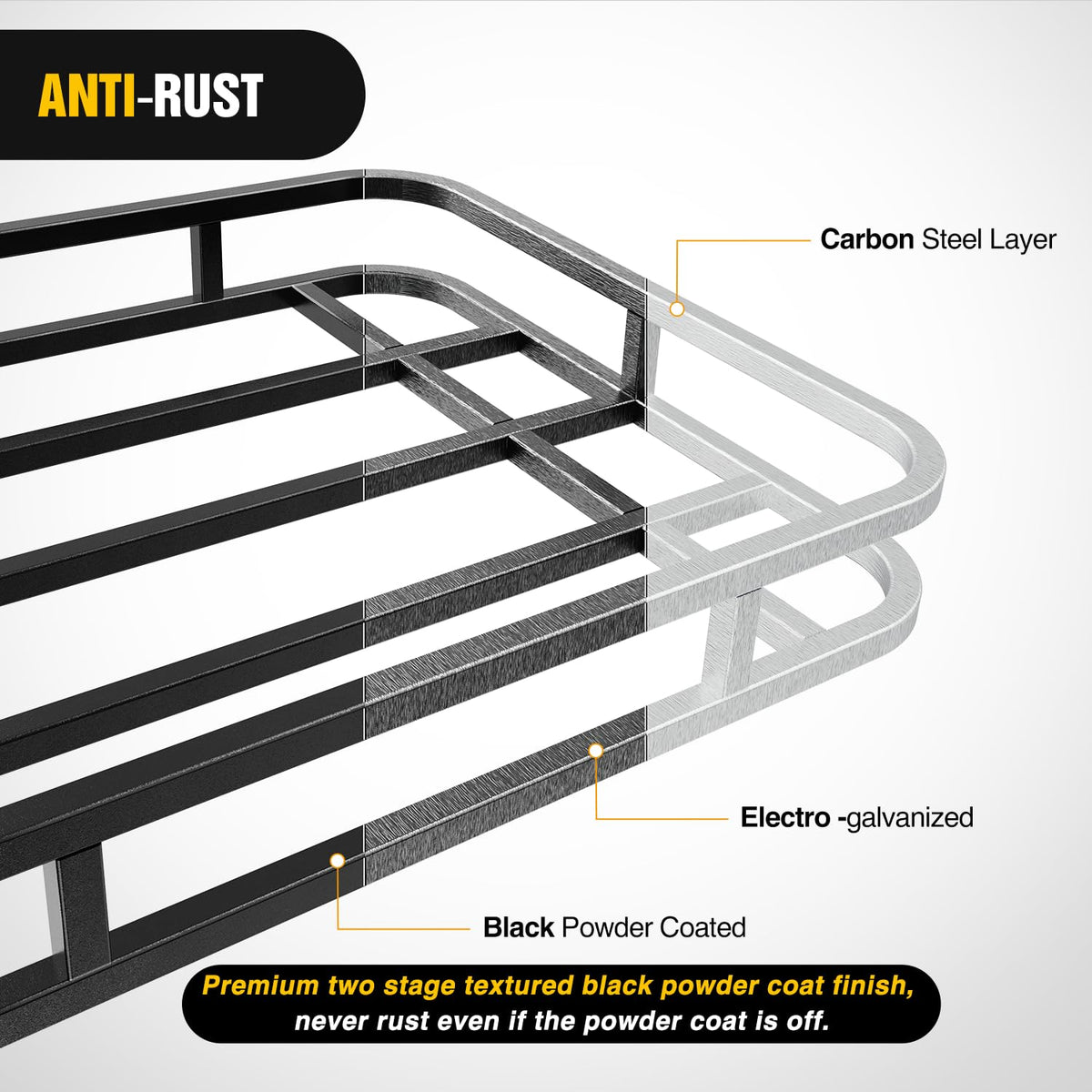 Nilight cargo net and mounting hardware laid out showing included accessories for fast assembly