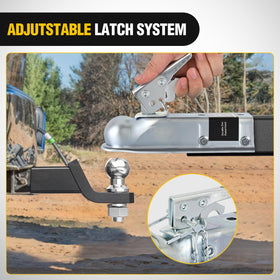 Nilight latch pin and tethered chain preventing pin loss for reliability