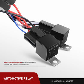 Nilight close-up of push-button switch with adhesive backing for easy mounting and visible indicators