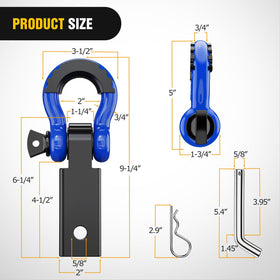 Nilight close-up of 3/4 inch D-ring shackle highlighting strength and corrosion resistance