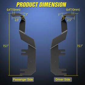 Nilight close-up of enlarged mounting hole detail, shows compatibility and easy fitment