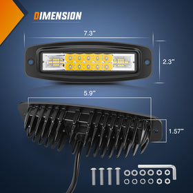 Nilight close-up of LED array highlighting spot and flood bead arrangement
