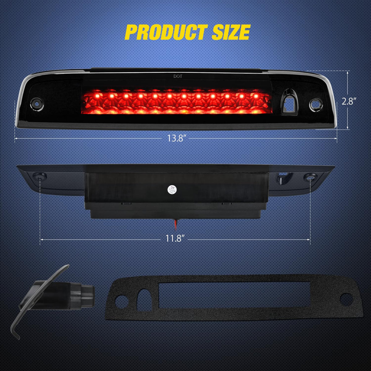 Nilight close-up of 12 LEDs highlighting brightness and fast response