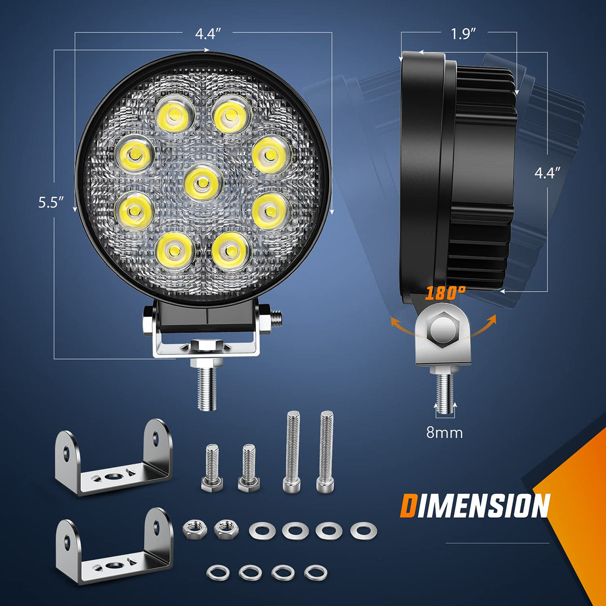 Nilight close-up of LED array highlighting powerful, efficient light