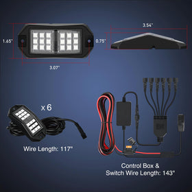 Nilight close-up of 18 LED array highlighting brightness and even coverage benefit