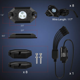 Nilight close-up of LED chip and aluminum housing highlighting rugged construction