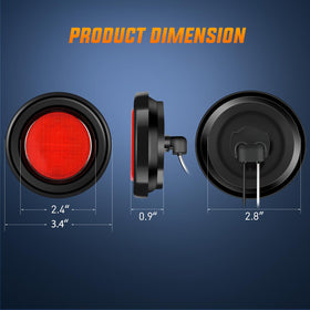 Nilight close-up of 13 SMD LEDs and reflective lens highlighting bright output