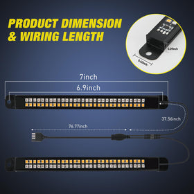 Nilight close-up of double-row LED matrix highlights clarity and durability benefit