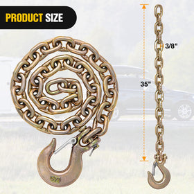 Nilight close-up of chain links showing heat-treated alloy strength benefits
