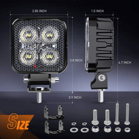 Nilight Osram LED chips close-up highlighting high lumen output and reliability
