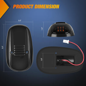 Nilight close-up of 9PCS 2835 LED array highlighting brighter amber output and durability