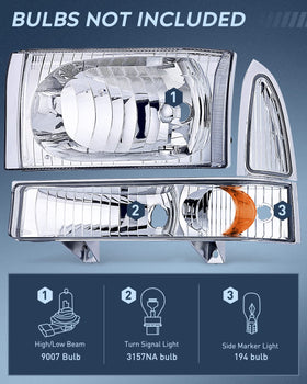 Nilight chrome housing close-up displaying finish and durability for improved appearance