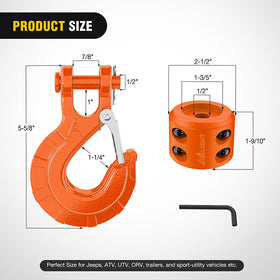 Nilight forged steel hook close-up showing strong Grade 70 construction