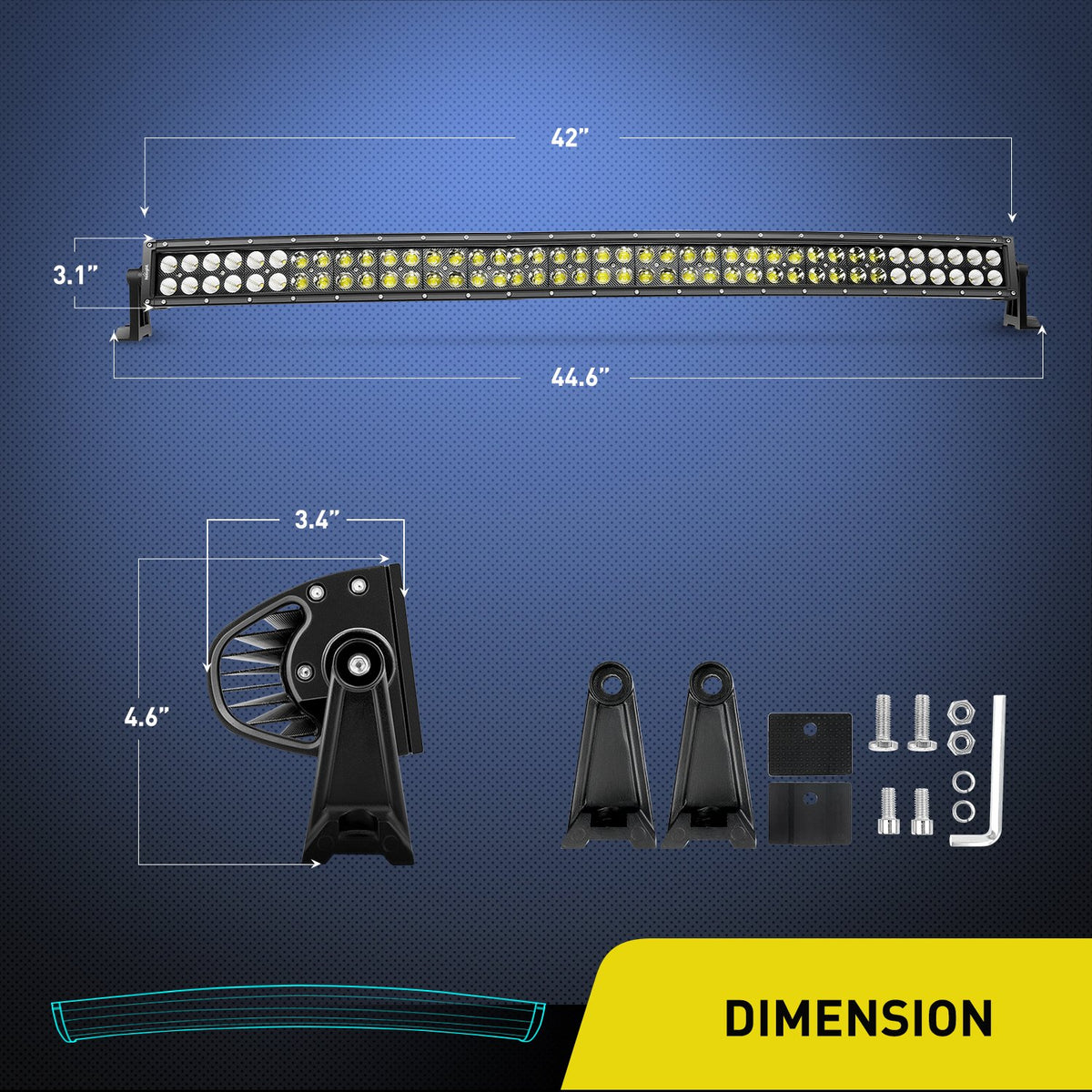 Nilight close-up of LED array and PC lens for clearer, brighter illumination