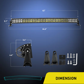 Nilight close-up of LED array and PC lens for clearer, brighter illumination