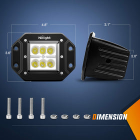 Nilight close-up of LED array highlighting bright chips and even output